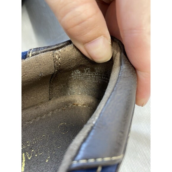 NATURAL SOUL by NATURALIZER "RHETT" MEDIUM BLUE SUEDE/LEATHER LOAFERS SZ 9.5M - Picture 5 of 7